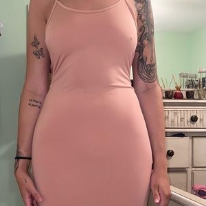 Light pink forever 21 body con dress size small